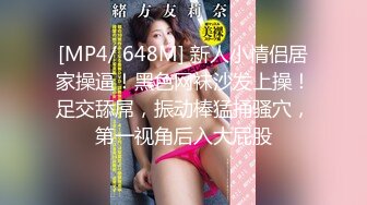 [MP4/ 648M] 新人小情侣居家操逼！黑色网袜沙发上操！足交舔屌，振动棒猛捅骚穴，第一视角后入大屁股