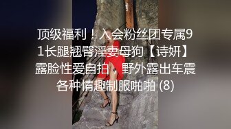 顶级福利！入会粉丝团专属91长腿翘臀淫妻母狗【诗妍】露脸性爱自拍，野外露出车震各种情趣制服啪啪 (8)