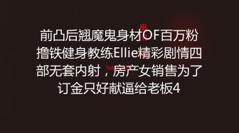 前凸后翘魔鬼身材OF百万粉撸铁健身教练Ellie精彩剧情四部无套内射，房产女销售为了订金只好献逼给老板4